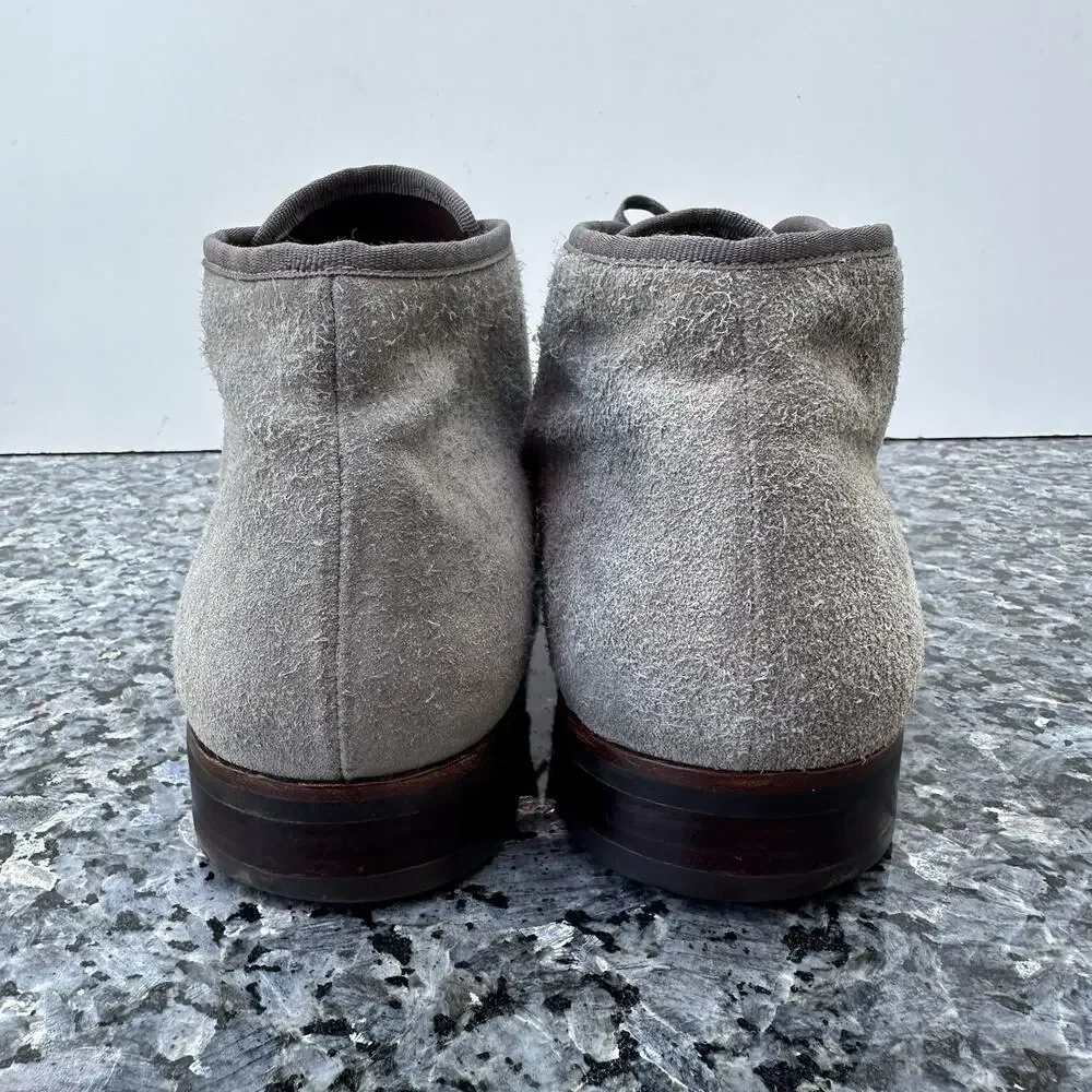 John Varvatos Star USA Men's Suede Chukka Boots Lace Up Ankle Shoes 10.5